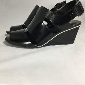 United Nude Black Leather Wedge, Size 6 NIB